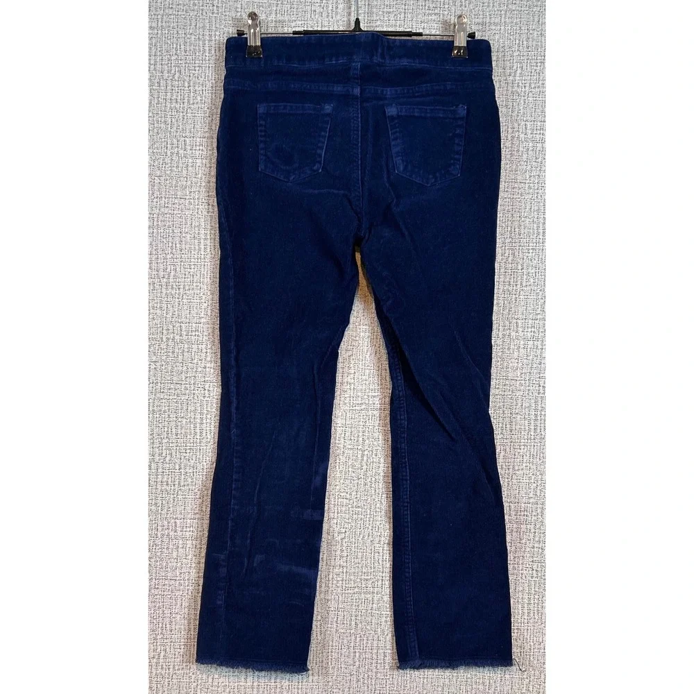 Vineyard Vines Kids Navy Blue‎ Corduroy Pants Size 12 Raw Hem Adjustable Waist